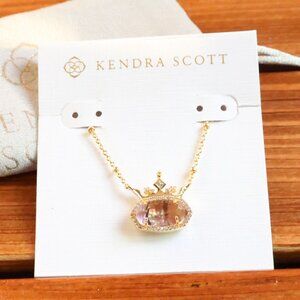 Kendra Scott Disney Elisa Gold Light Pink Abalone 'Positive' Necklace fashion